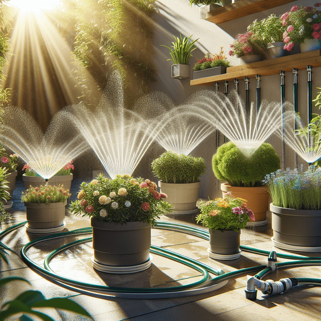 Automatic irrigation system designed for pots by the AI.